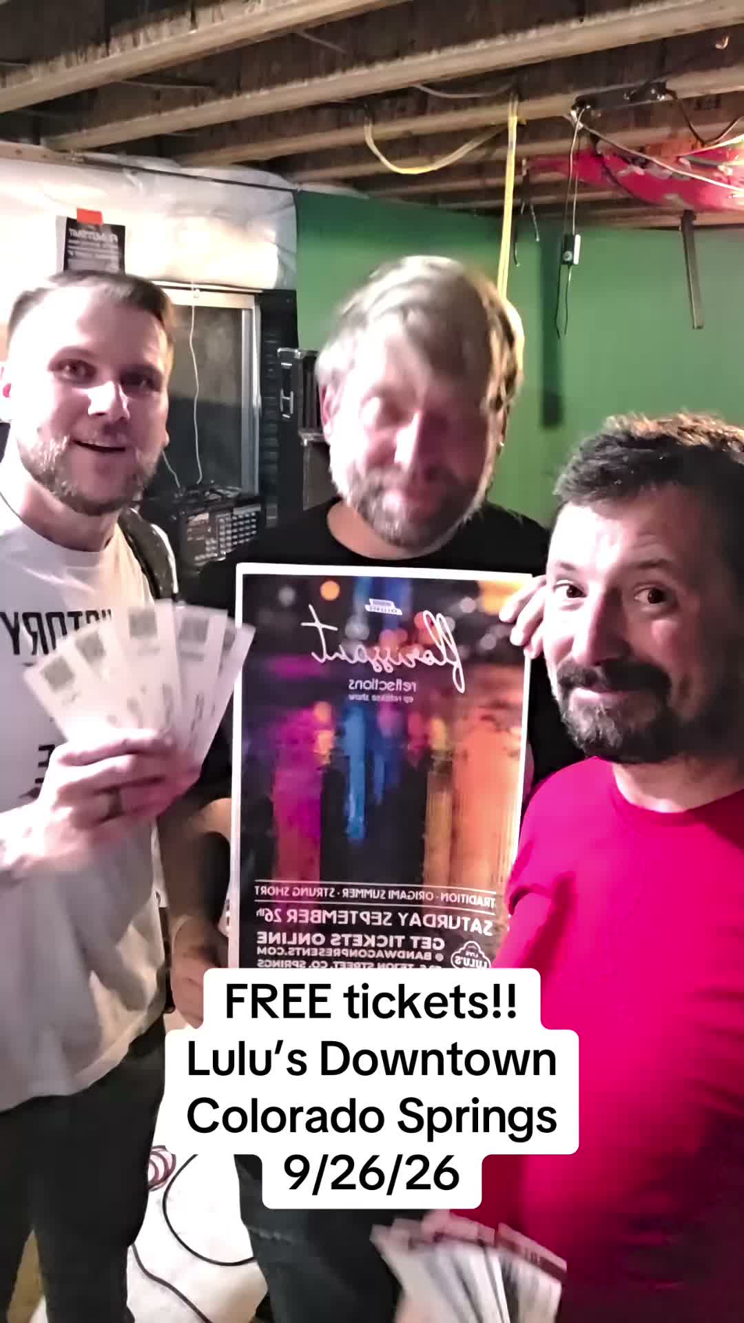 FREE Tickets! Comment your favorite song for FREE tix to our show 9/26/26 Lulu’s downtown Colorado Springs #coloradosprings #concert #supportlocalmusic