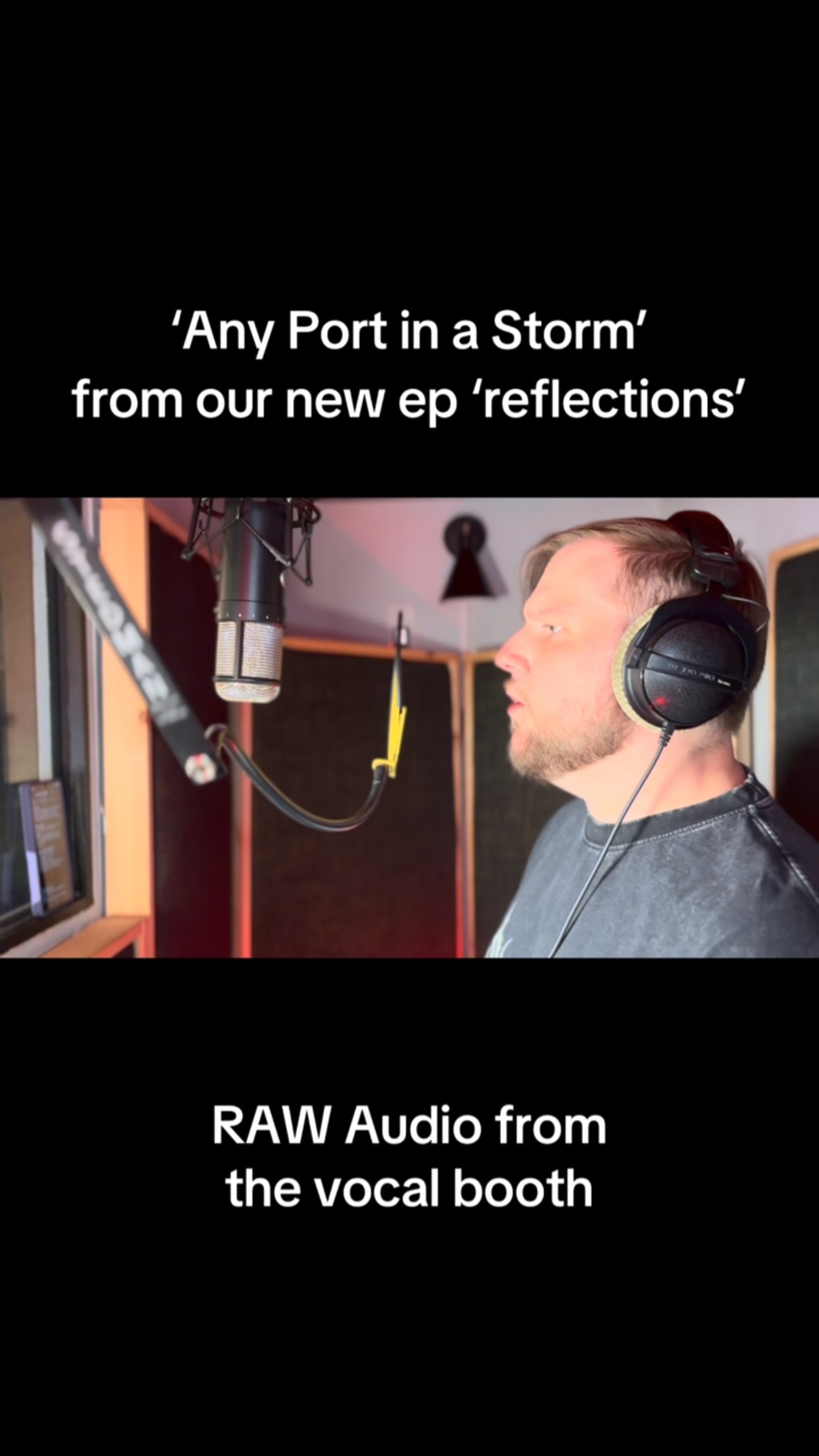This should not sound this good. Not sure if you’ve ever heard raw vocal takes before, but generally, quite frankly, they’re embarrassing. Jordan is the GOAT. Check it out on our new ep ‘reflections’ #newmusic #emomusic #rawvocals #singer #fyp @rustysunaudio
