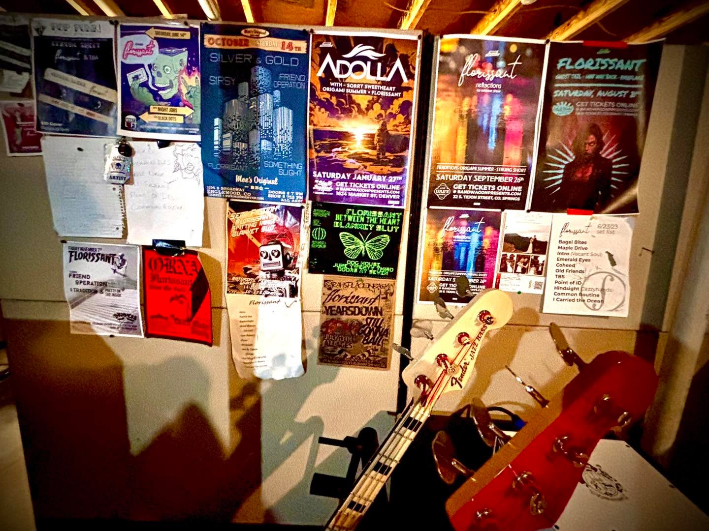 Soooo many memories on this wall. There’s a story with each one of these flyers going all the way back to 2022! THANK YOU for being a part of our journey! Let’s keep making the memories together!